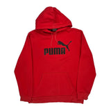 Puma Hoodie - Medium Red Cotton