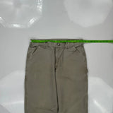 Carhartt Carpenter Trousers - 34W 31L Khaki Cotton