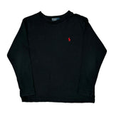 Age 5 Polo By Ralph Lauren Long Sleeve T-Shirt - Small Black Cotton