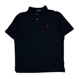 Polo By Ralph Lauren Polo Shirt - Large Black Cotton