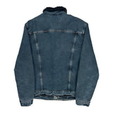 Levis Sherpa Lined Denim Jacket - Large Black Denim