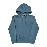 Polo By Ralph Lauren Hoodie - Large Blue Cotton