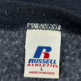 Russell Athletic Sweatshirt - Large Grey Cotton Blend