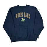 Notre Dame Logo 7 College Sweatshirt - XL Navy Cotton Blend