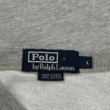 Polo By Ralph Lauren Sweatshirt - Large Gray Cotton