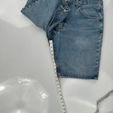 Wrangler Denim Shorts - 32W 10L Blue Cotton