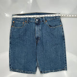 Levis Denim Shorts - 35W 11L Blue Denim