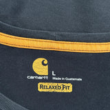 Carhartt Long Sleeve T-Shirt - Large Black Cotton