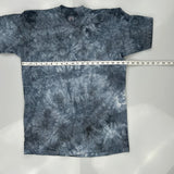 Wolf Howling At The Moon Unbranded Single Stitch T-Shirt - Medium Blue Cotton