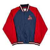 St. Louis Cardinals Mlb Baseball Jacket - Large Blue Polyester