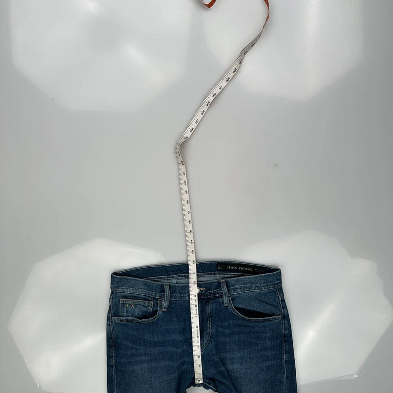 Armani Exchange Slim Jeans - 33W 30L Blue Denim