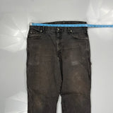 Dickies Carpenter Trousers - 32W 32L Grey Cotton