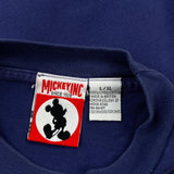 Walt Disney World Mickey Inc Graphic T-Shirt - XL Blue Cotton