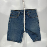 Levis Denim Shorts - 34W 10L Blue Cotton
