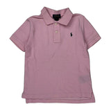 Age 5 Polo By Ralph Lauren Polo Shirt - XS Pink Cotton