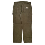 Carhartt Carpenter Pants - 32W 30L Brown Cotton