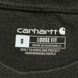 Carhartt T-Shirt - Small Green Cotton