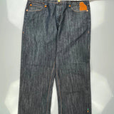 Embroidered Pockets Coogi Graphic Jeans - 38W 29L Blue Denim