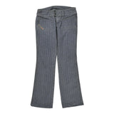 Diesel Striped Jeans - 28W 30L Gray Cotton
