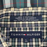 Tommy Hilfiger Checked Shirt - Large Blue Cotton