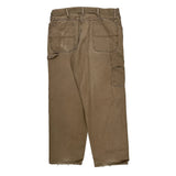 Unbranded Double Knee Carpenter Trousers - 34W 30L Brown Cotton