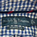 Ralph Lauren Checked Shirt - Large Blue Cotton