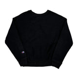 Reverse Weave Champion Sweatshirt - Small Black Cotton Blend