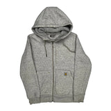 Carhartt Hoodie - Small Grey Cotton Blend