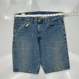 Levis Denim Shorts - 34W 10L Blue Denim