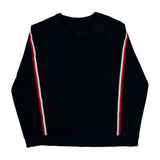 Tommy Hilfiger Spellout Long Sleeve T-Shirt - Large Black Cotton