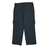 Dickies Cargo Trousers - 37W 32L Black Cotton