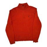 Polo By Ralph Lauren 1/4 Zip - 2XL Red Cotton