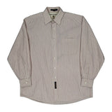 Tommy Hilfiger Striped Shirt - Large Red Cotton