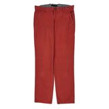 Tommy Hilfiger Chinos - 32W 30L Red Cotton