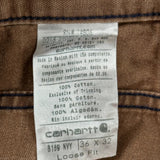 Carhartt Carpenter Trousers - 34W 32L Brown Cotton