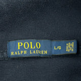 Polo By Ralph Lauren Shawl Sweater - Large Navy Cotton