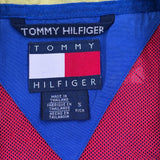 Tommy Hilfiger Spellout Windbreaker - Small Red Nylon