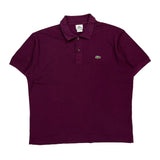 Lacoste Polo Shirt - XL Purple Cotton