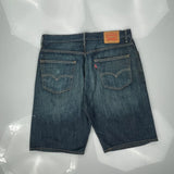 Levis Denim Shorts - 37W 10L Blue Denim