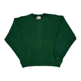 Made In USA 90S Blank Hanes Sweatshirt - Medium Green Cotton