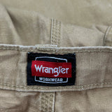 Wrangler Cargo Trousers - 38W 31L Brown Cotton