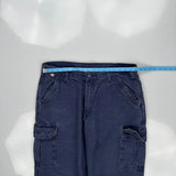 Carhartt Carpenter Trousers - 36W 32L Blue Cotton Blend