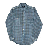 Levis Checked Shirt - Medium Blue Cotton