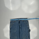Wrangler Carpenter Jeans - 35W 31L Blue Cotton Blend