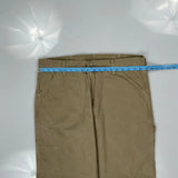Wrangler Carpenter Trousers - 38W 30L Khaki Cotton