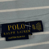 Polo By Ralph Lauren Striped T-Shirt - XL Blue Cotton