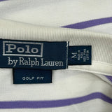 Polo By Ralph Lauren Striped Polo Shirt - Medium Purple Cotton