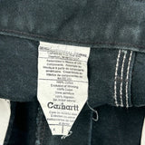 Carhartt Double Knee Carpenter Trousers - 34W 30L Black Cotton
