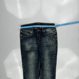 Embroidered Back Pockets Rocawear Skinny Jeans - 31W UK 10 Dark Wash Denim