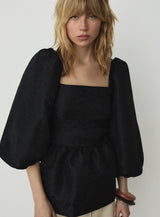 CECILE BLACK BLOUSE